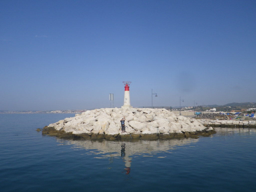 Lighthouse on rocks