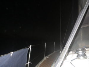 Sailboat in the dark