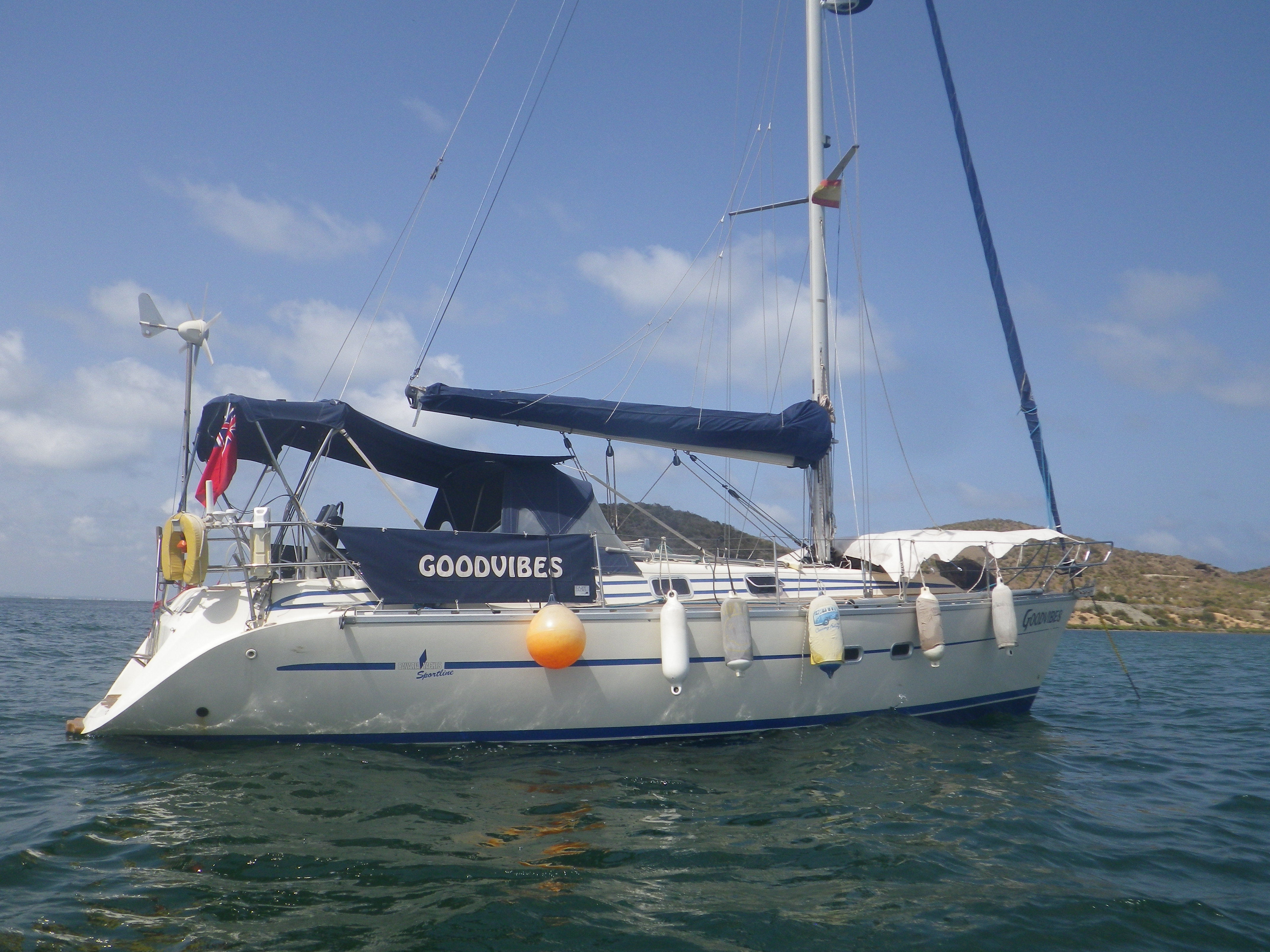 sailing yacht Goodvibes at anchor
