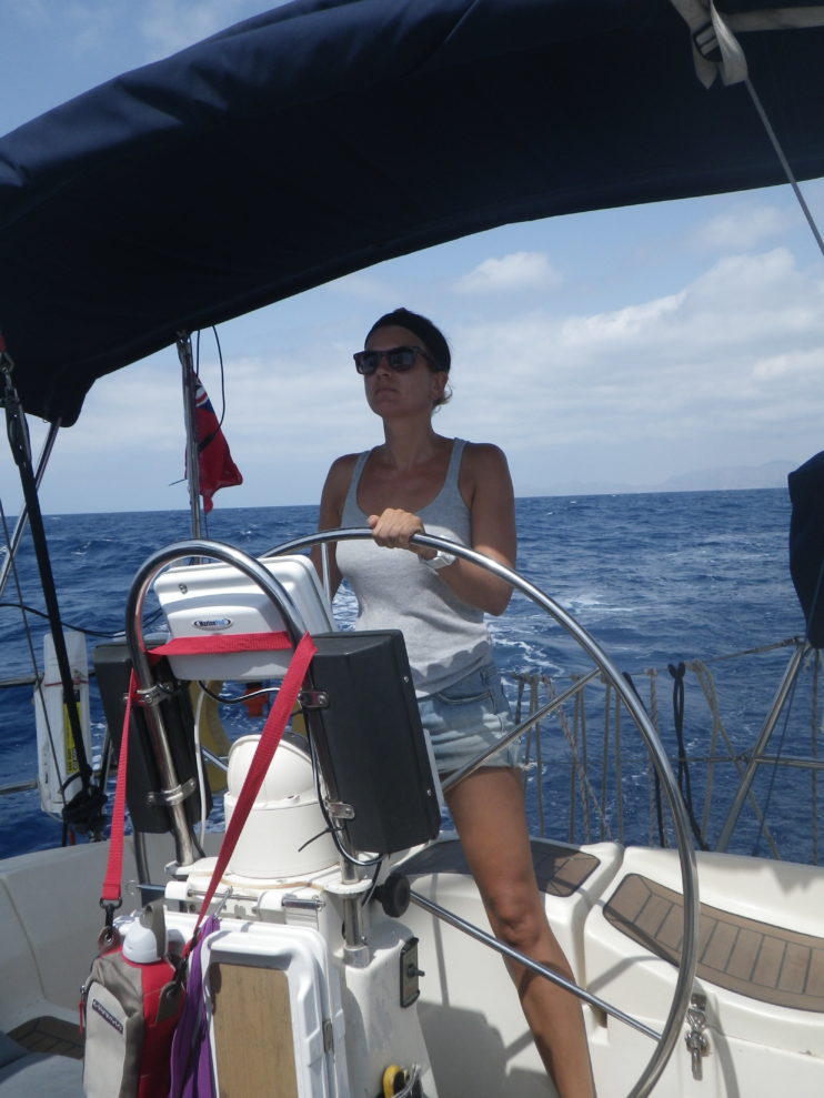 steering a sailboat