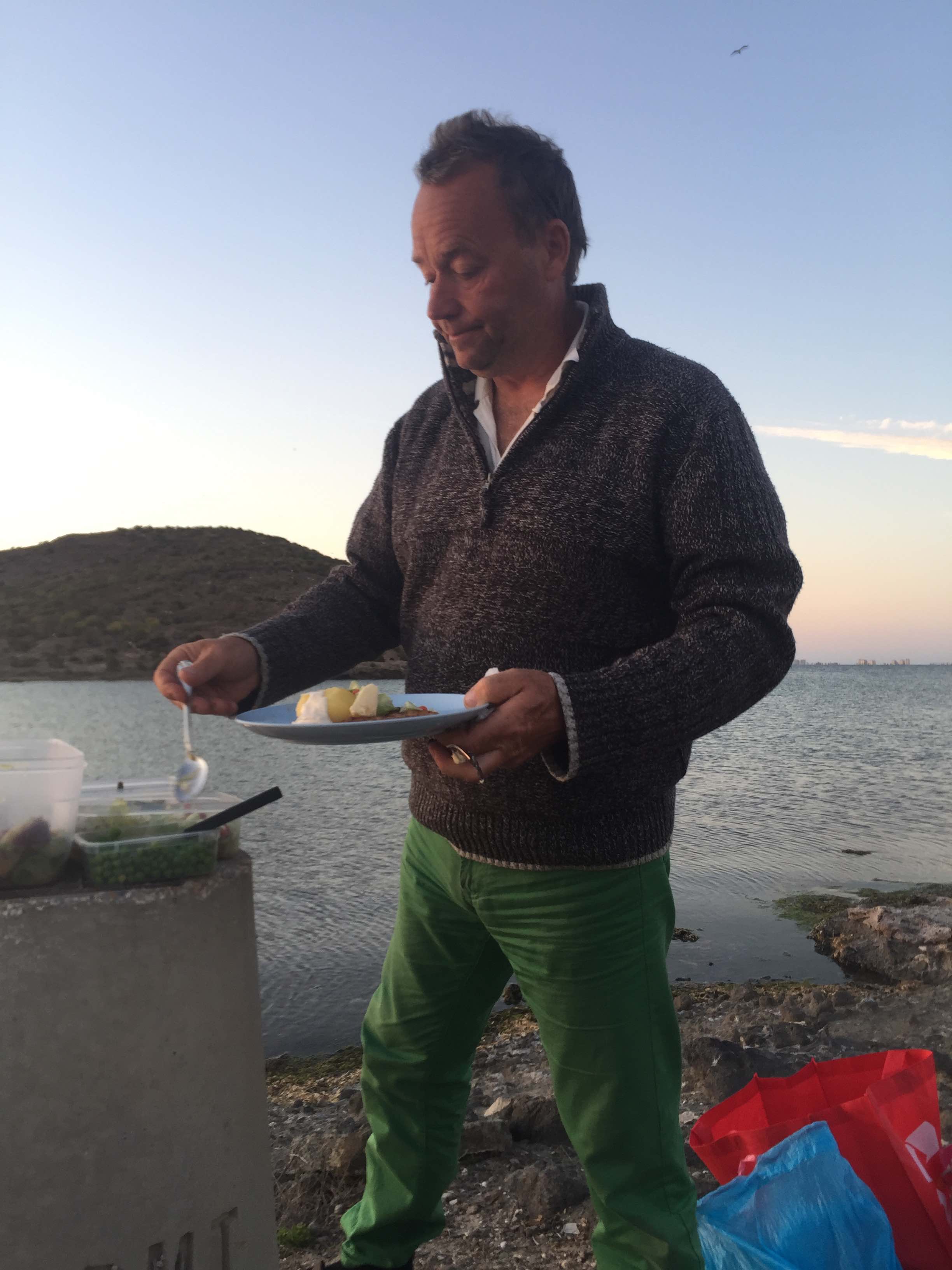 Fredrik at braai